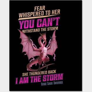 Breast Cancer Awareness Dragon Posters and Art